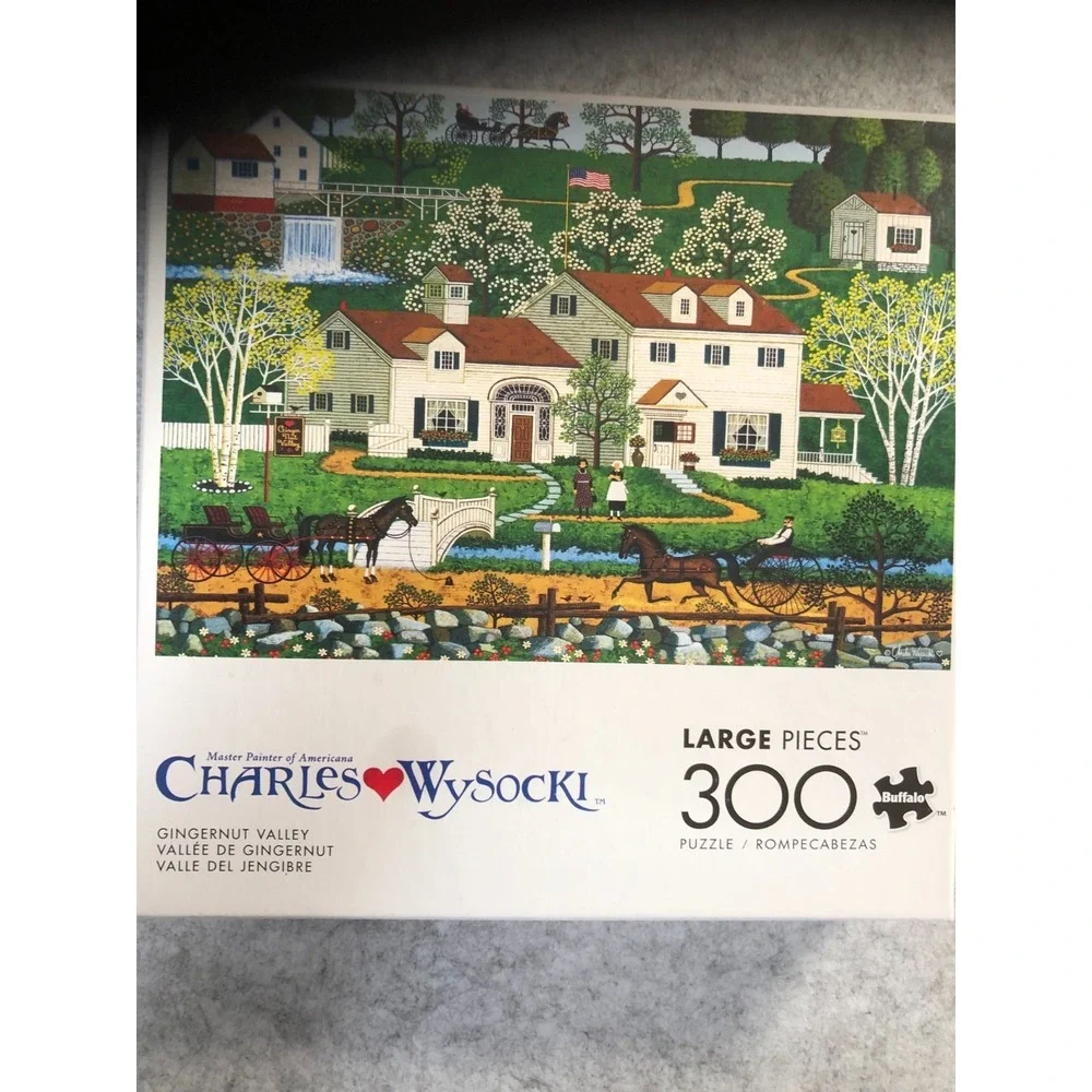 3 ~Charles Wysocki 300 Pc Puzzles ~Root Beer Break~Gingernut Valley~Frederick